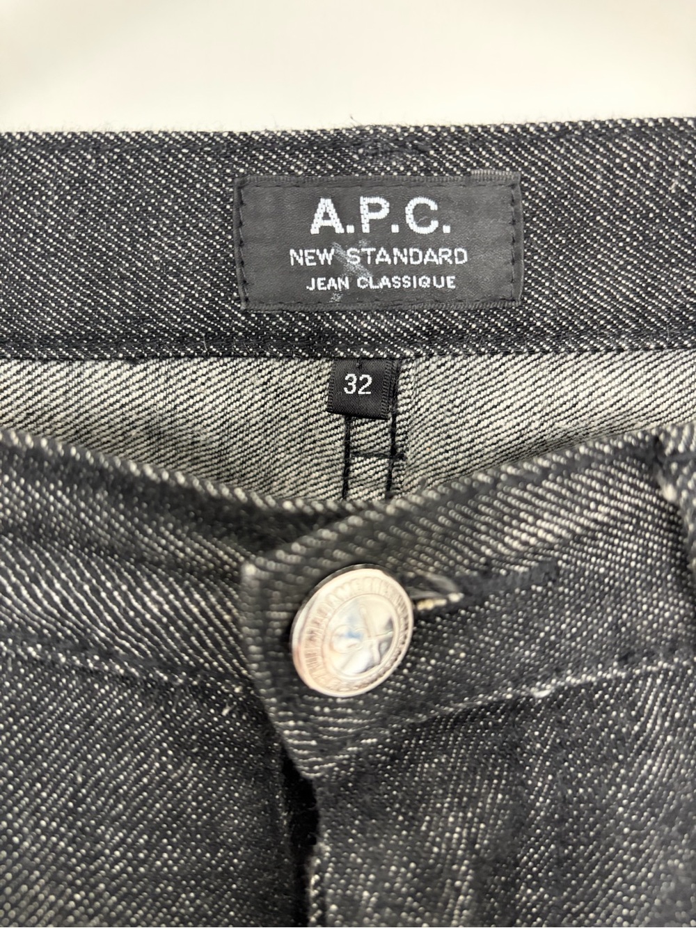 A.P.C. Men’s Raw Black Straight Jeans - Picture 3 of 6